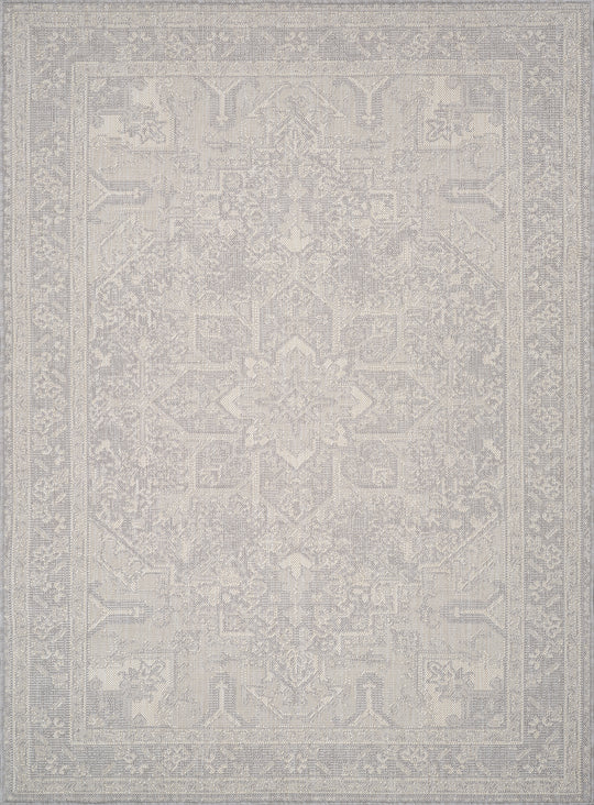 BALLARAT Tapis d'Extérieur/Intérieur Gris/Ivoire 160x213