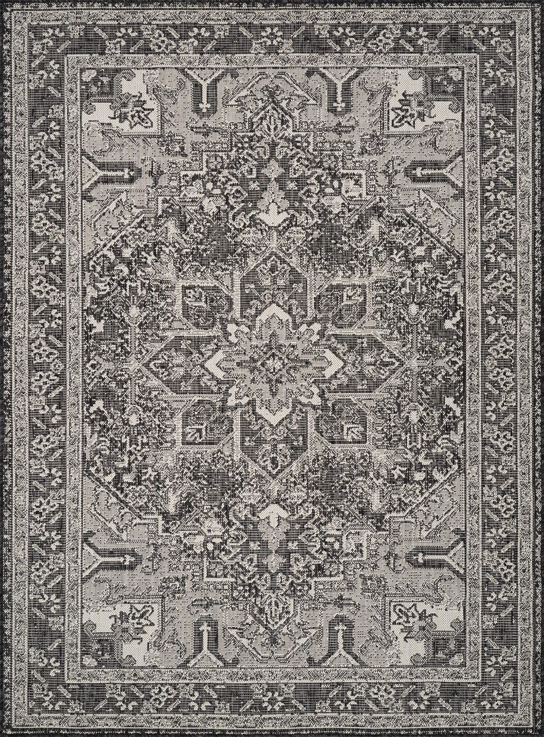 Tapis d'Extérieur/Intérieur Gris/Ivoire  Ballarat