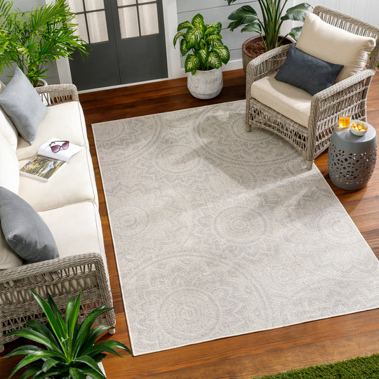 Tapis d'Extérieur/Intérieur Gris/Ivoire 3 Bendigo