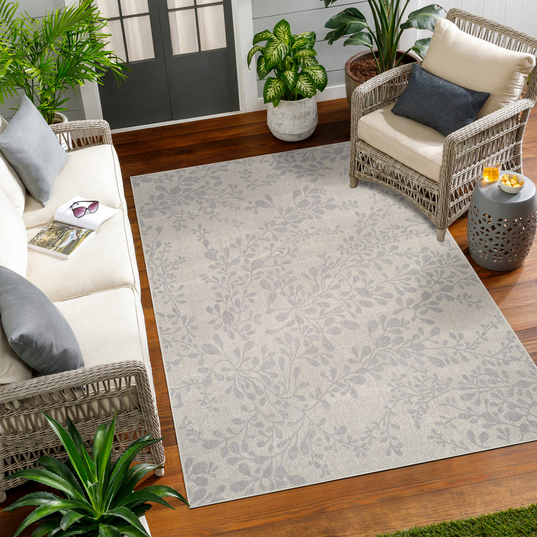Tapis d'Extérieur/Intérieur Gris/Ivoire  Hasselt
