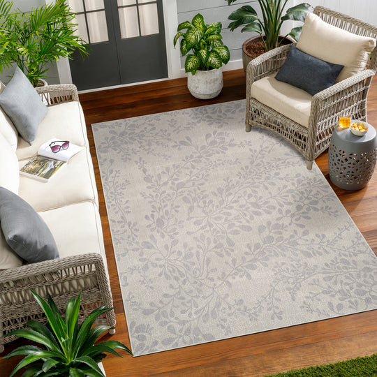 Tapis d'Extérieur/Intérieur Gris/Ivoire  Hasselt