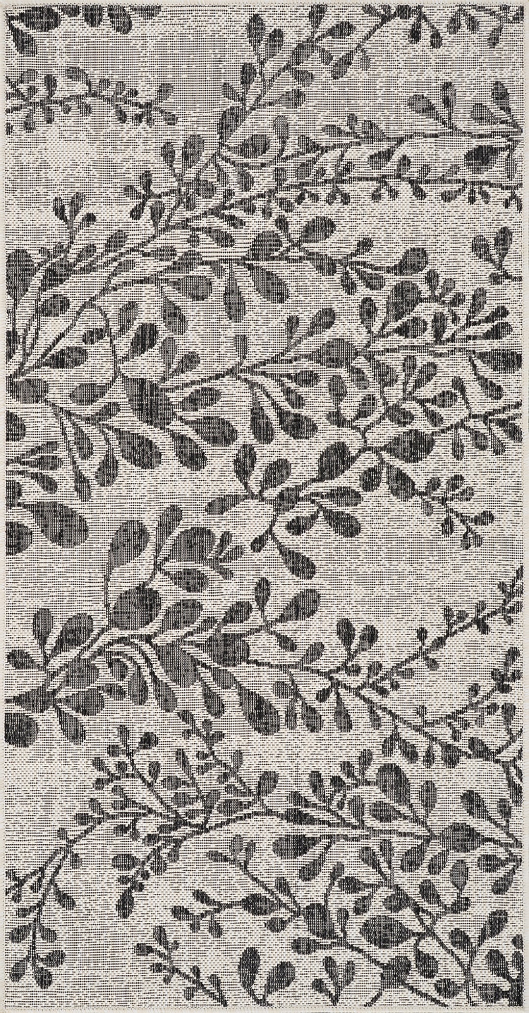 HASSELT Tapis d'Extérieur/Intérieur Ivoire/Gris 80x150