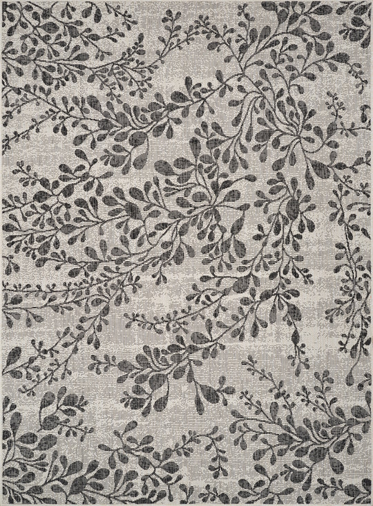 HASSELT Tapis d'Extérieur/Intérieur Ivoire/Gris 160x213