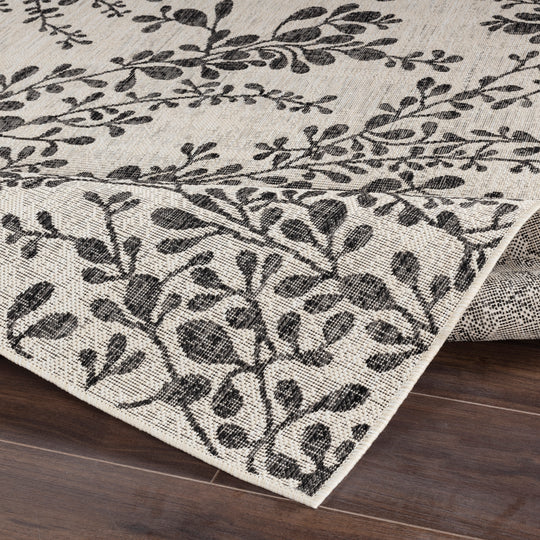 HASSELT Tapis d'Extérieur/Intérieur Ivoire/Gris 160x213