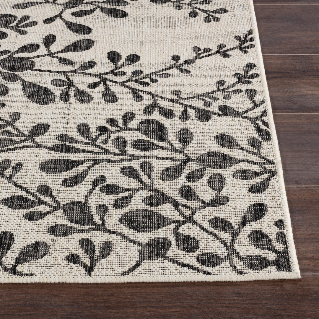 HASSELT Tapis d'Extérieur/Intérieur Ivoire/Gris 80x150