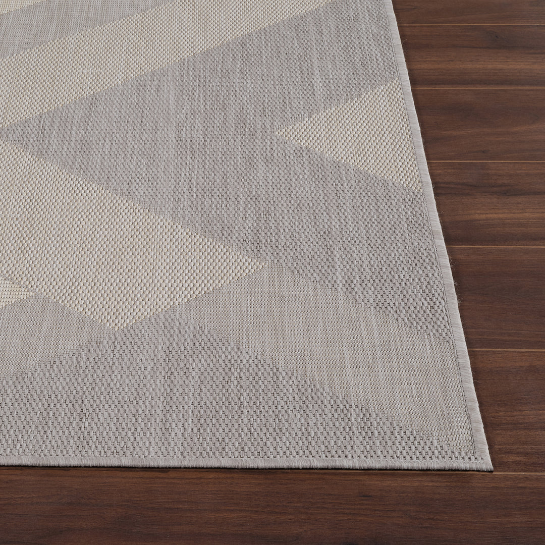 Tapis d'Extérieur/Intérieur Gris/Ivoire  Hino