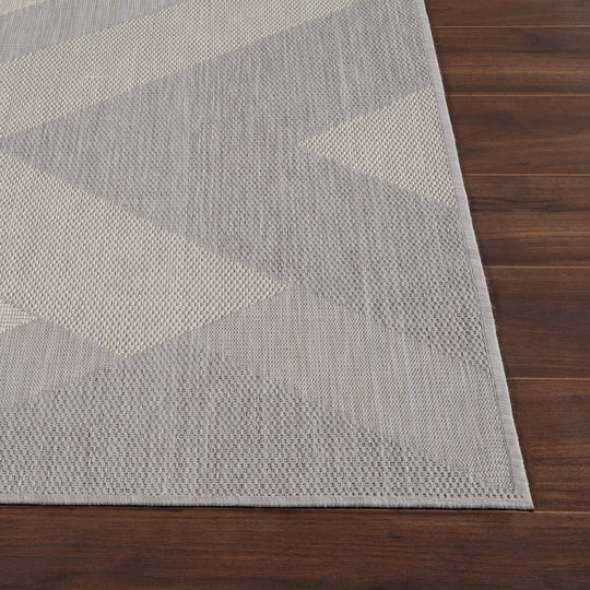Tapis d'Extérieur/Intérieur Gris/Ivoire  Hino
