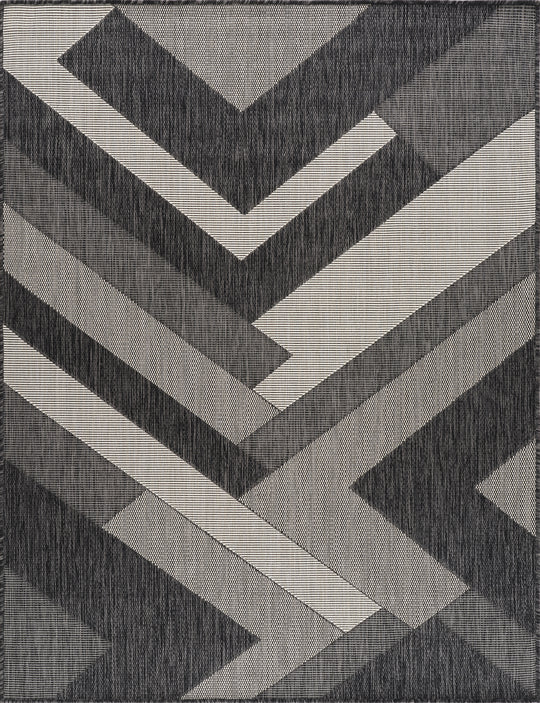 HINO Tapis d'Extérieur/Intérieur Gris/Ivoire 120x170