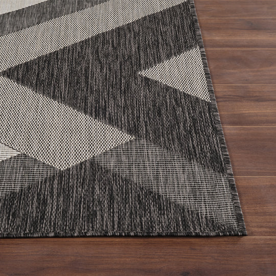 HINO Tapis d'Extérieur/Intérieur Gris/Ivoire 120x170