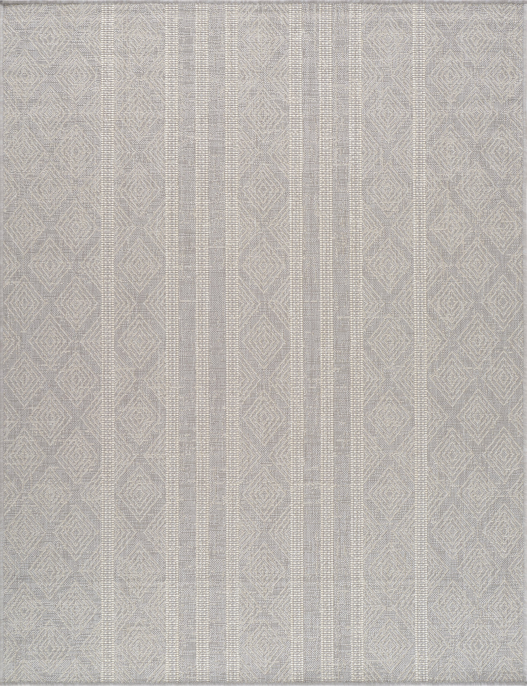 Tapis d'Extérieur/Intérieur Gris/Ivoire  Hebi