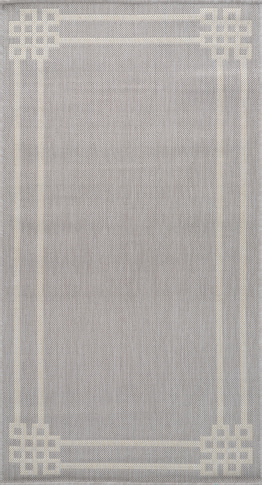 Tapis d'Extérieur/Intérieur Gris/Ivoire  Heerlen