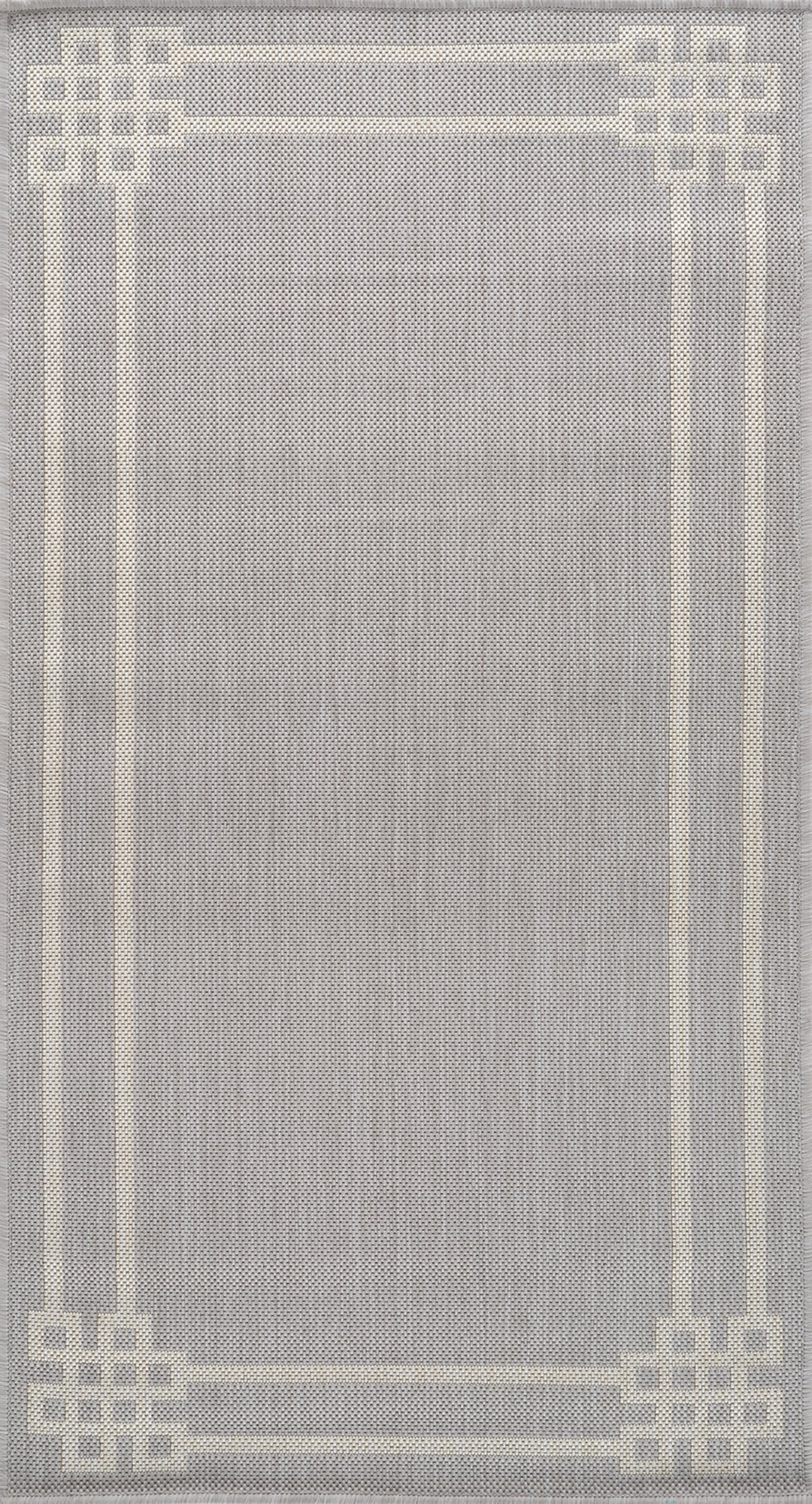 Tapis d'Extérieur/Intérieur Gris/Ivoire  Heerlen