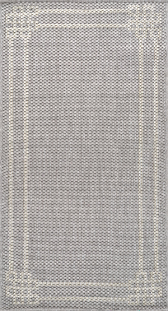 Tapis d'Extérieur/Intérieur Gris/Ivoire  Heerlen