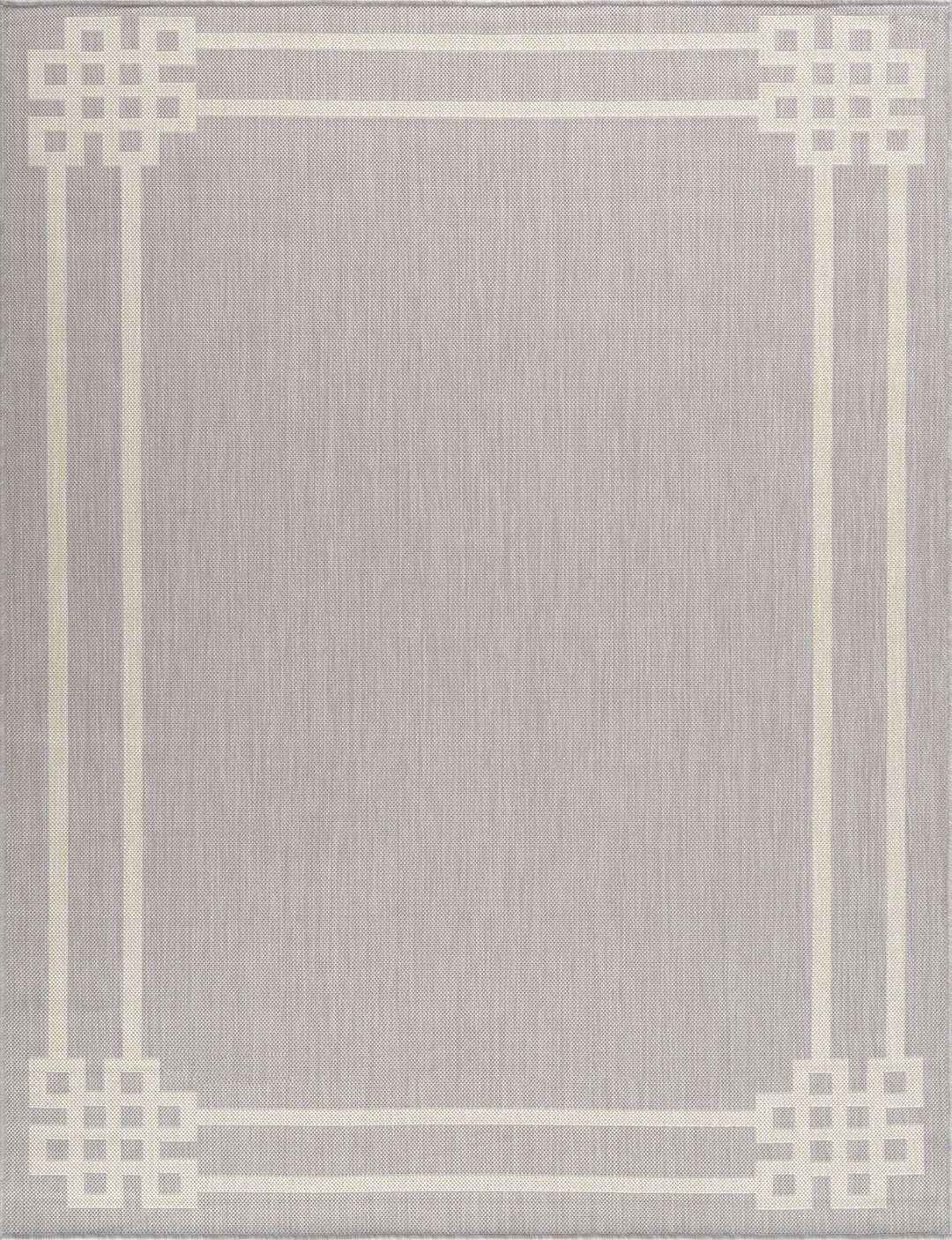 Tapis d'Extérieur/Intérieur Gris/Ivoire  Heerlen