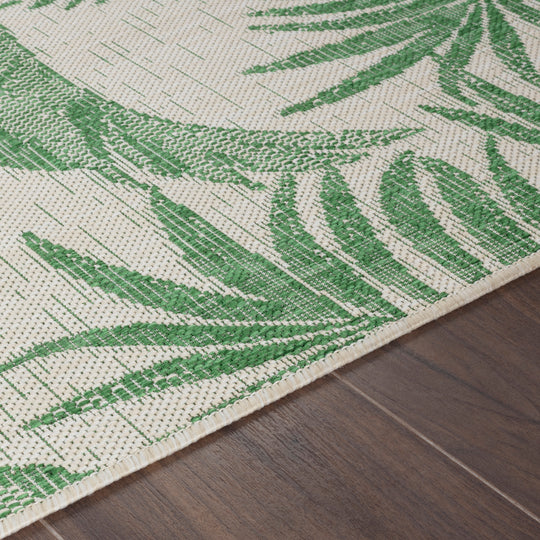 Tapis d'Extérieur/Intérieur Ivoire/Vert  Hoya