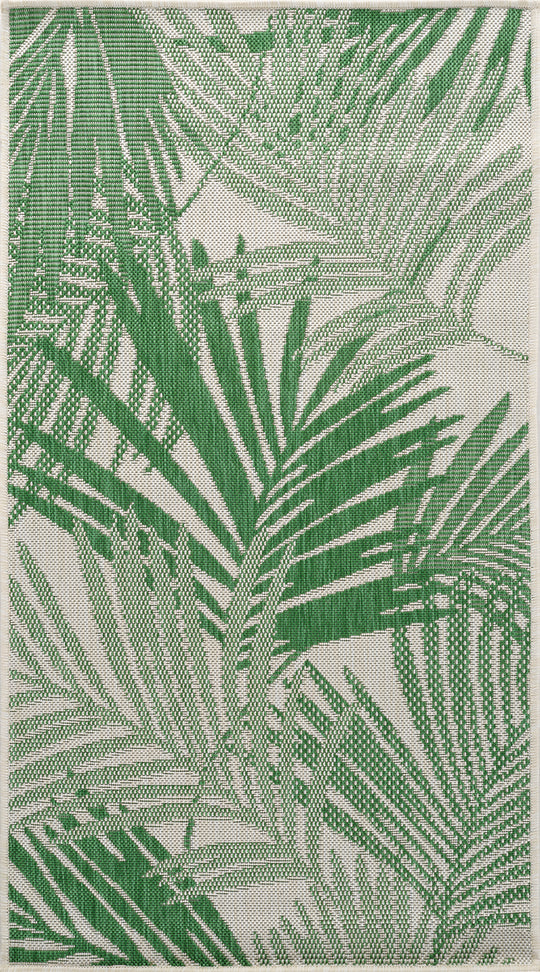 Tapis d'Extérieur/Intérieur Vert/Ivoire Hoya