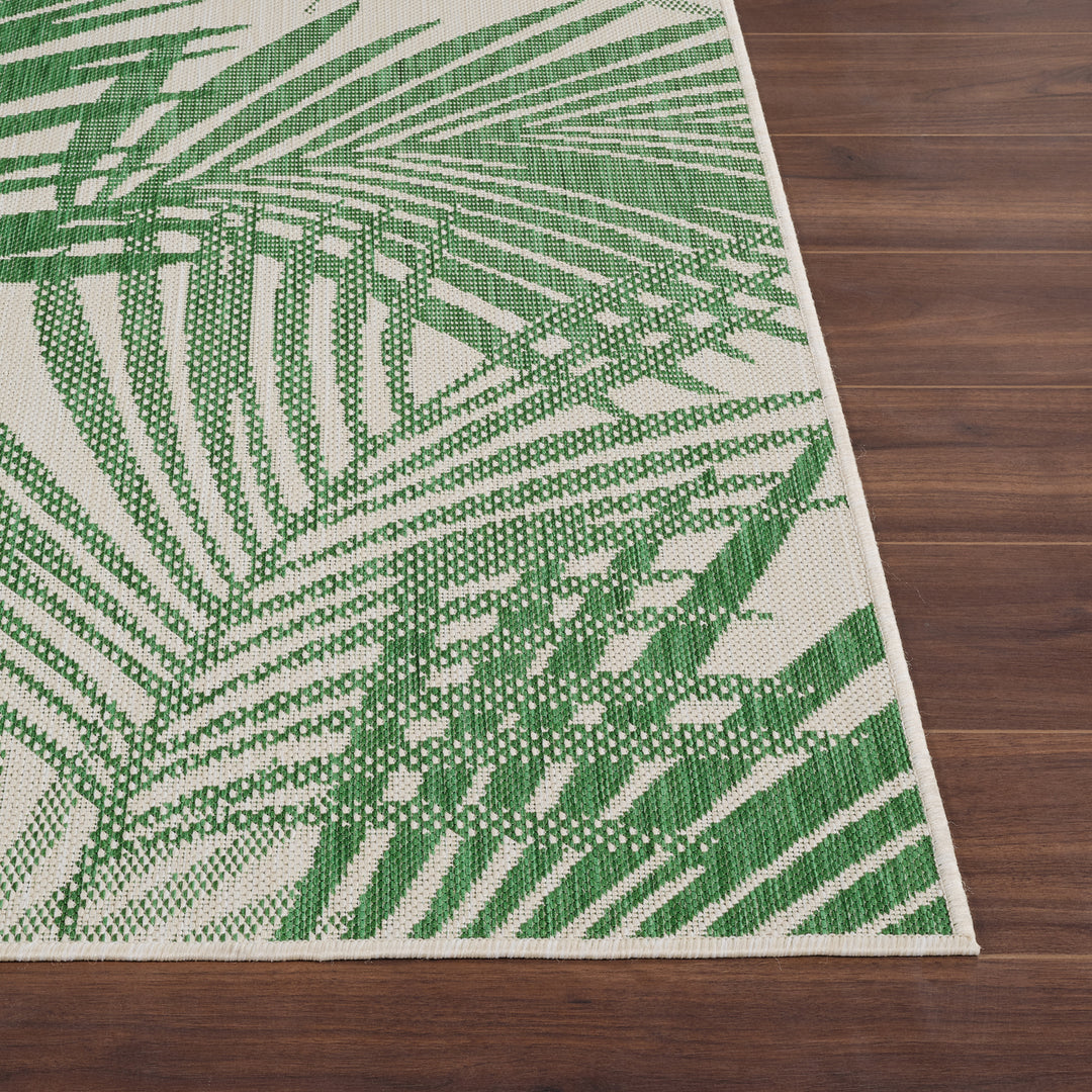 Tapis d'Extérieur/Intérieur Vert/Ivoire Hoya