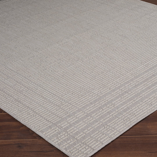 Tapis d'Extérieur/Intérieur Gris/Ivoire Island