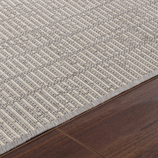 Tapis d'Extérieur/Intérieur Gris/Ivoire Island