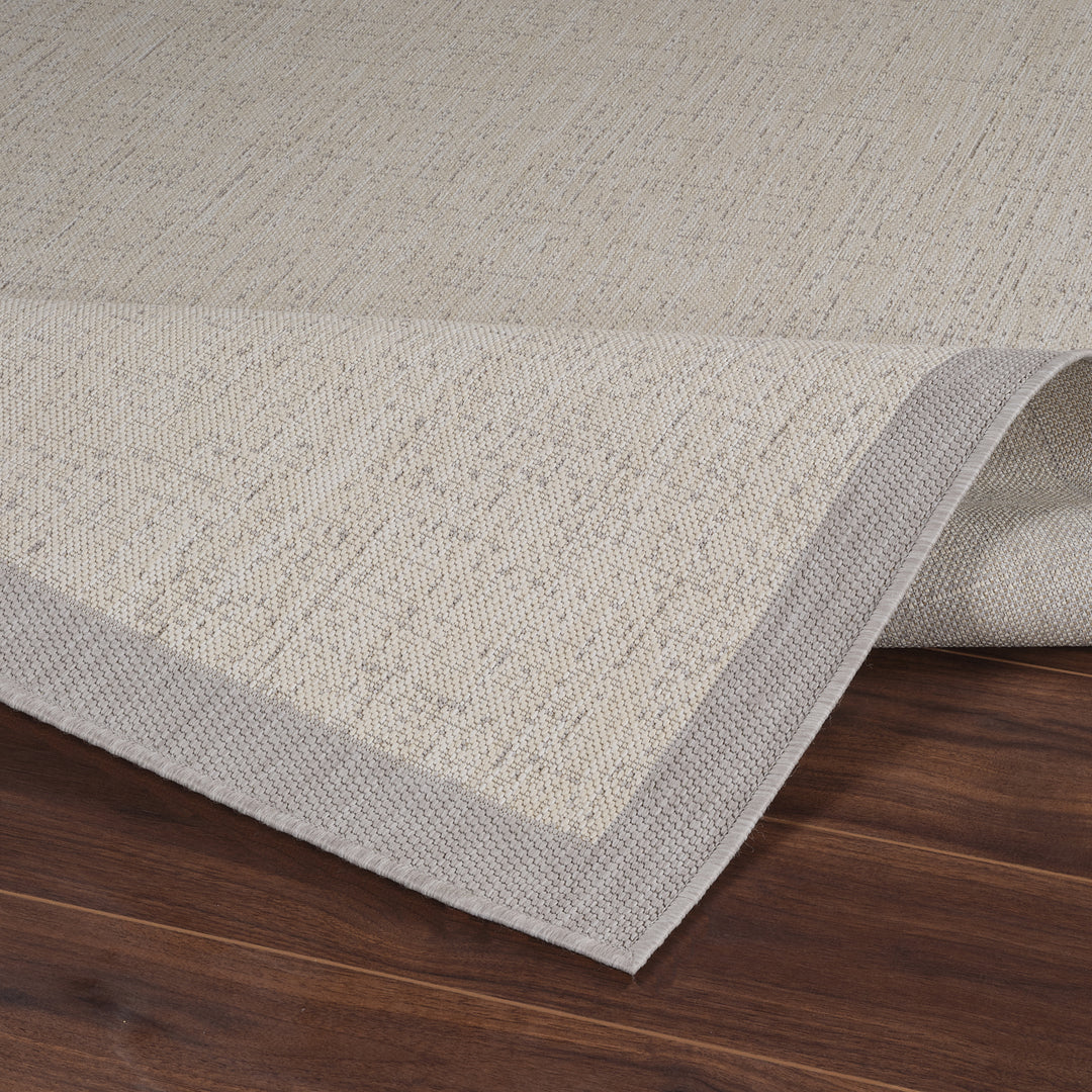 Tapis d'Extérieur/Intérieur Ivoire/Gris Juba