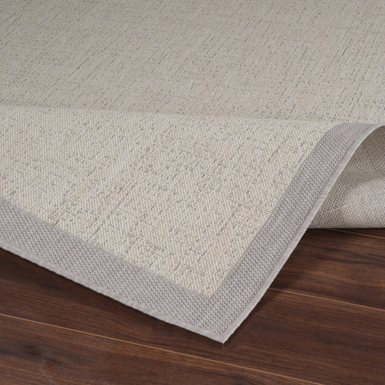 Tapis d'Extérieur/Intérieur Ivoire/Gris Juba