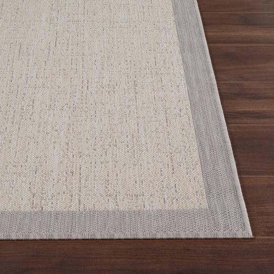 Tapis d'Extérieur/Intérieur Ivoire/Gris Juba