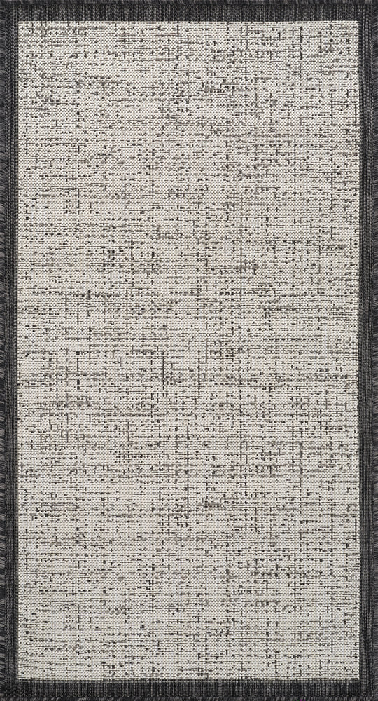 JUBA Tapis d'Extérieur/Intérieur Ivoire/Gris 80x150
