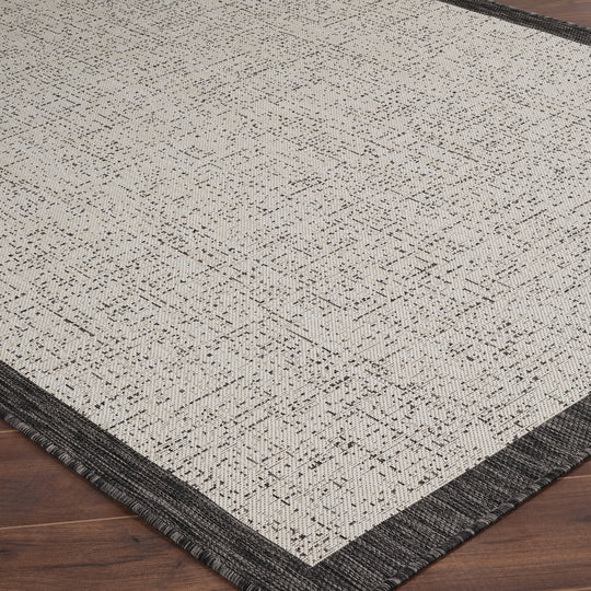 JUBA Tapis d'Extérieur/Intérieur Ivoire/Gris 80x150