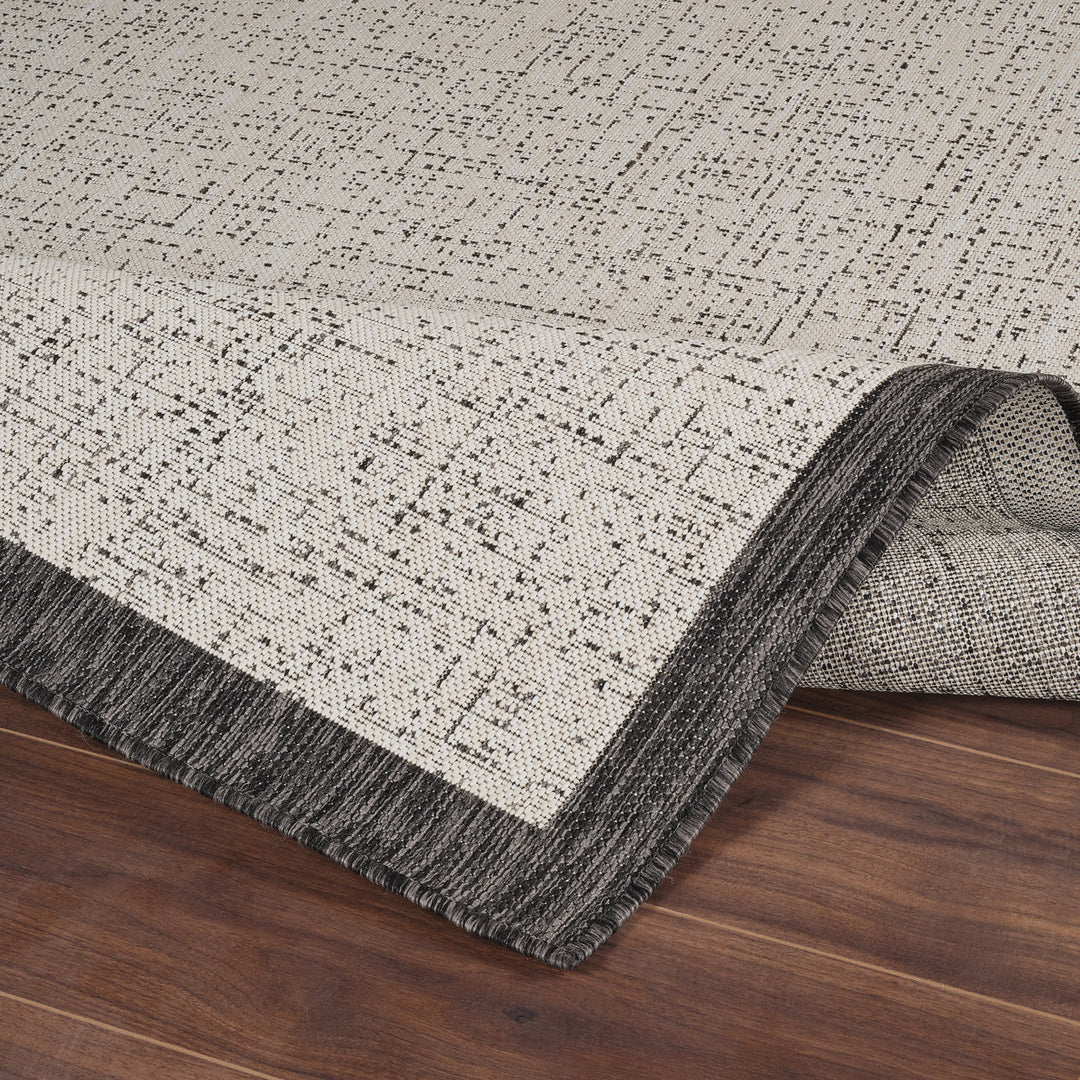 JUBA Tapis d'Extérieur/Intérieur Ivoire/Gris 120x170