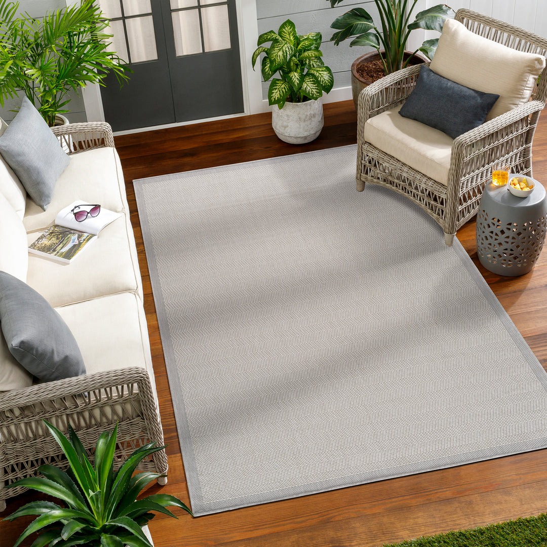 Tapis d'Extérieur/Intérieur Ivoire/Gris  Jena