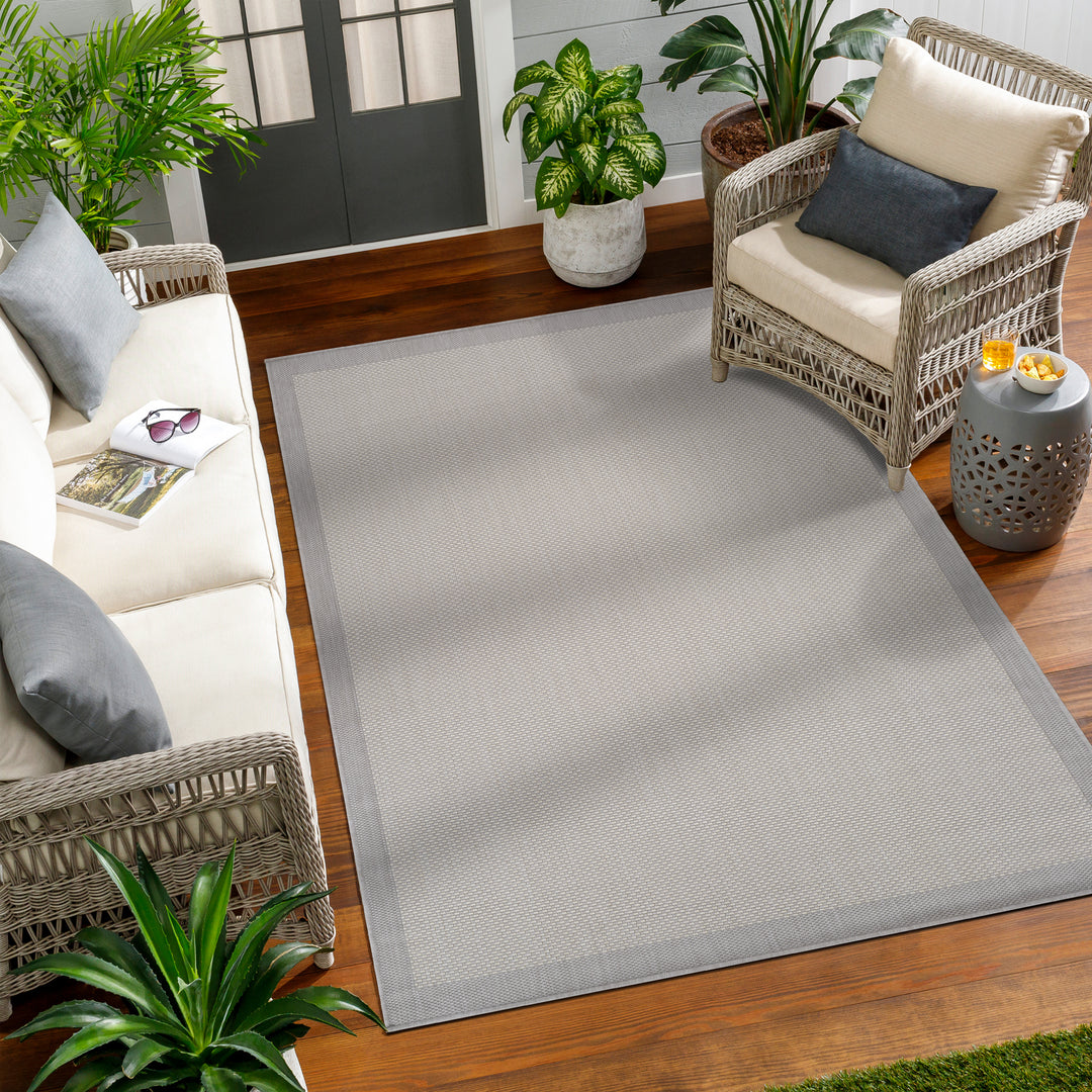 Tapis d'Extérieur/Intérieur Ivoire/Gris Kiriki