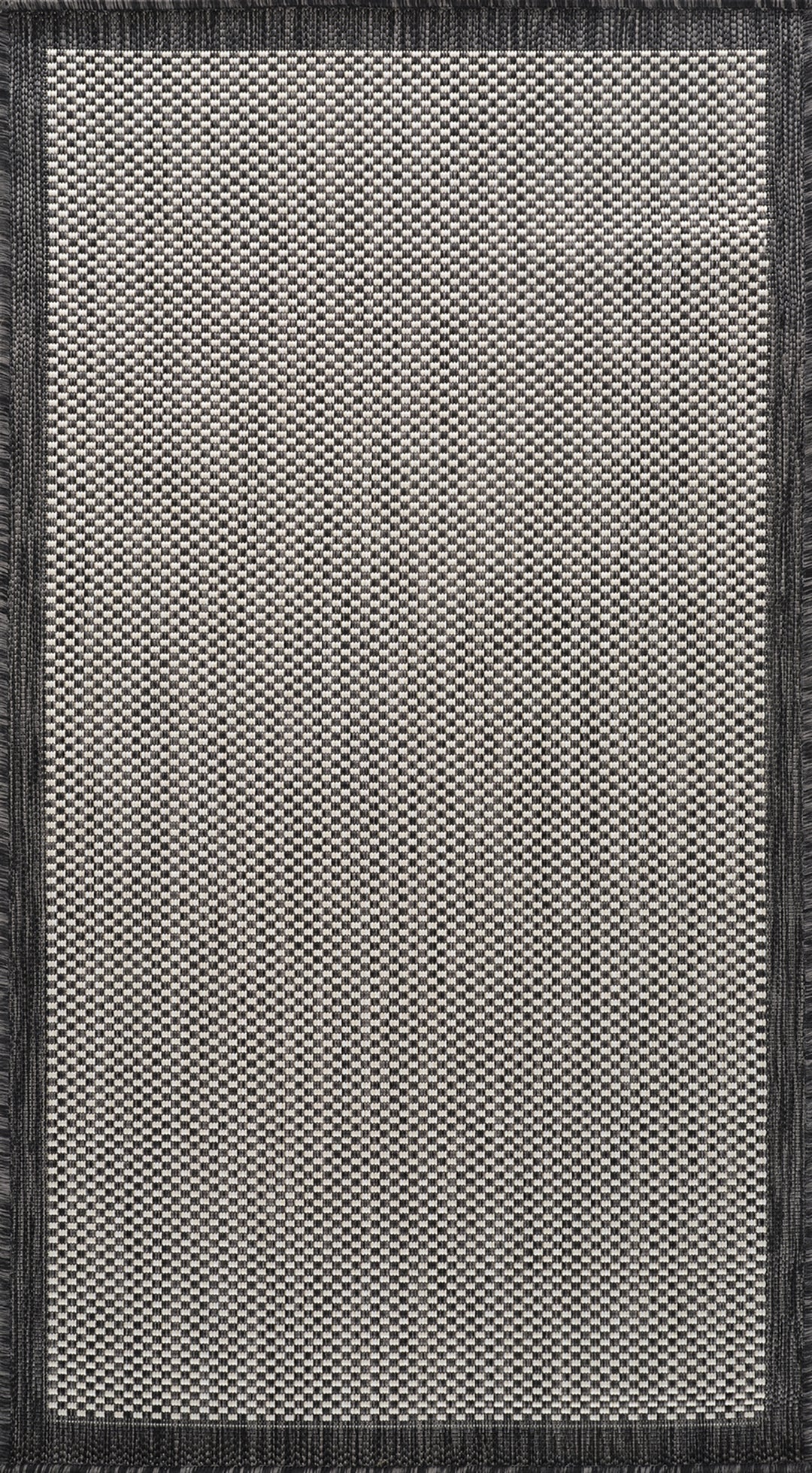 KIRIKI Tapis d'Extérieur/Intérieur Gris/Ivoire 80x150
