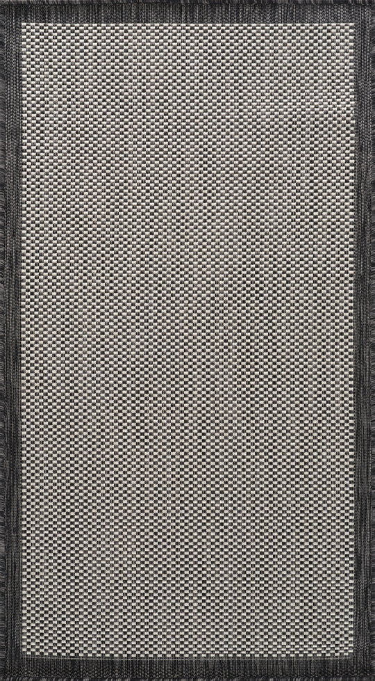 KIRIKI Tapis d'Extérieur/Intérieur Gris/Ivoire 80x150