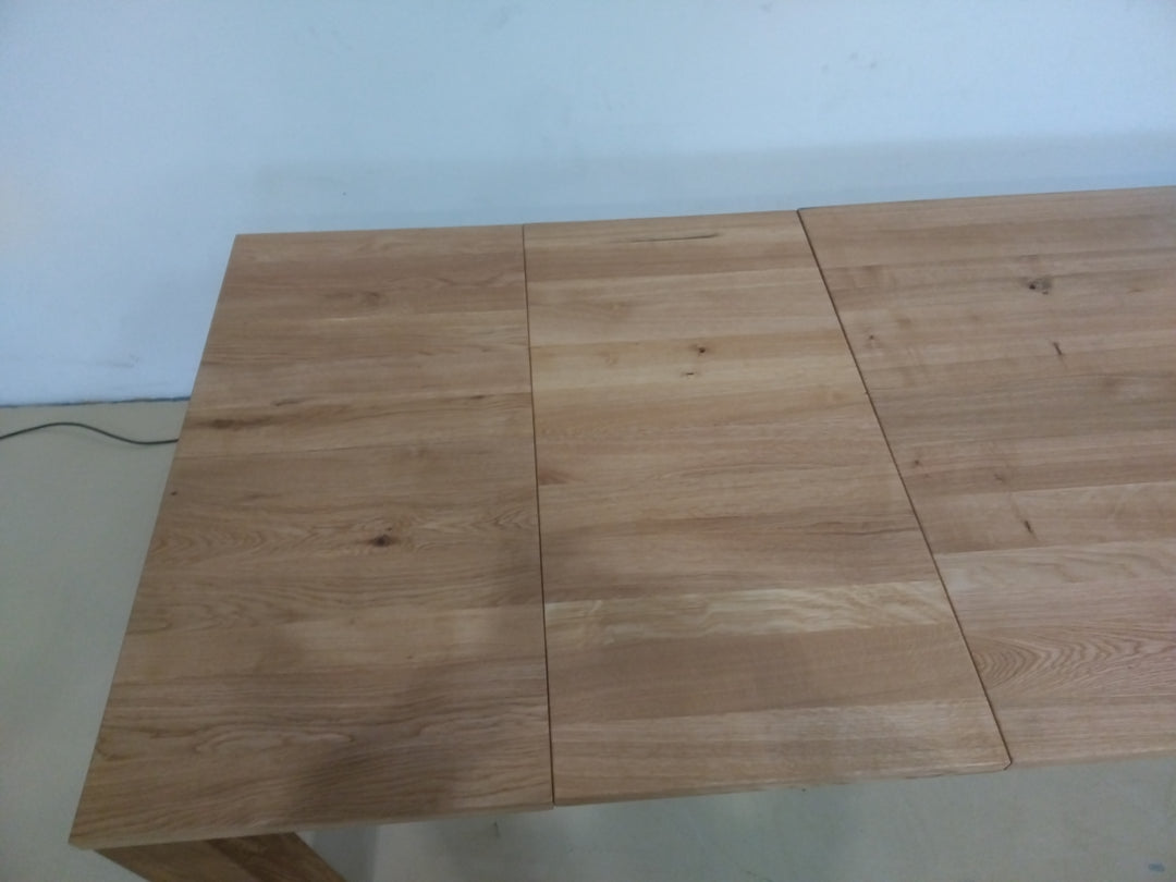 Table à manger BOBOCHIC SALOMEE en chêne massif extensible