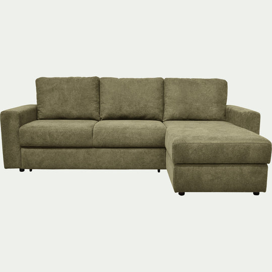Canapé d'angle ALINEA HONORE convertible vert cèdre