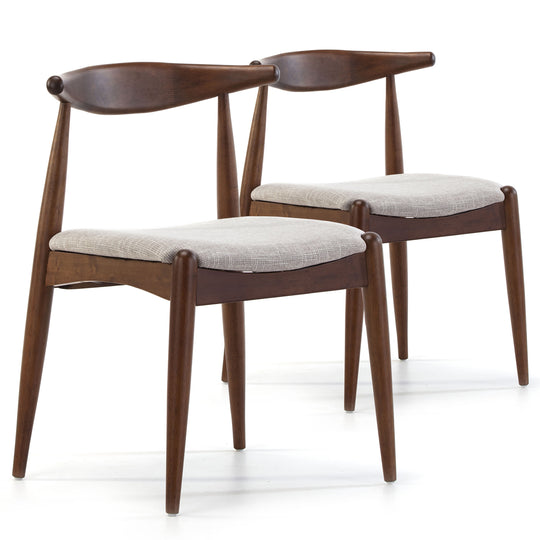 Lot de 2 chaises en bois massif Corzo