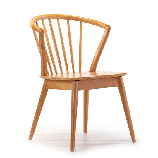 Lot de 2 chaises en bois massif Mura couleur chêne
