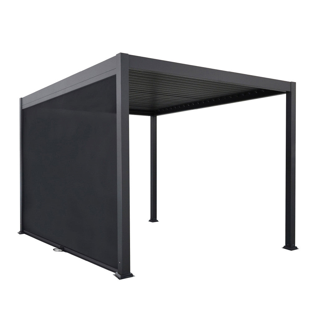 Store DRAWER Tero pour pergola bioclimatique 3m gris foncé