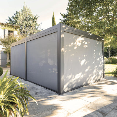 Store pour pergola bioclimatique HESPERIDE Evora Ardoise