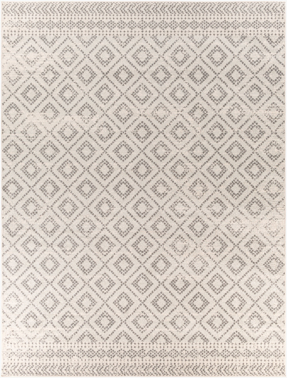 Tapis Scandinave Bohème Gris/Blanc Sewen