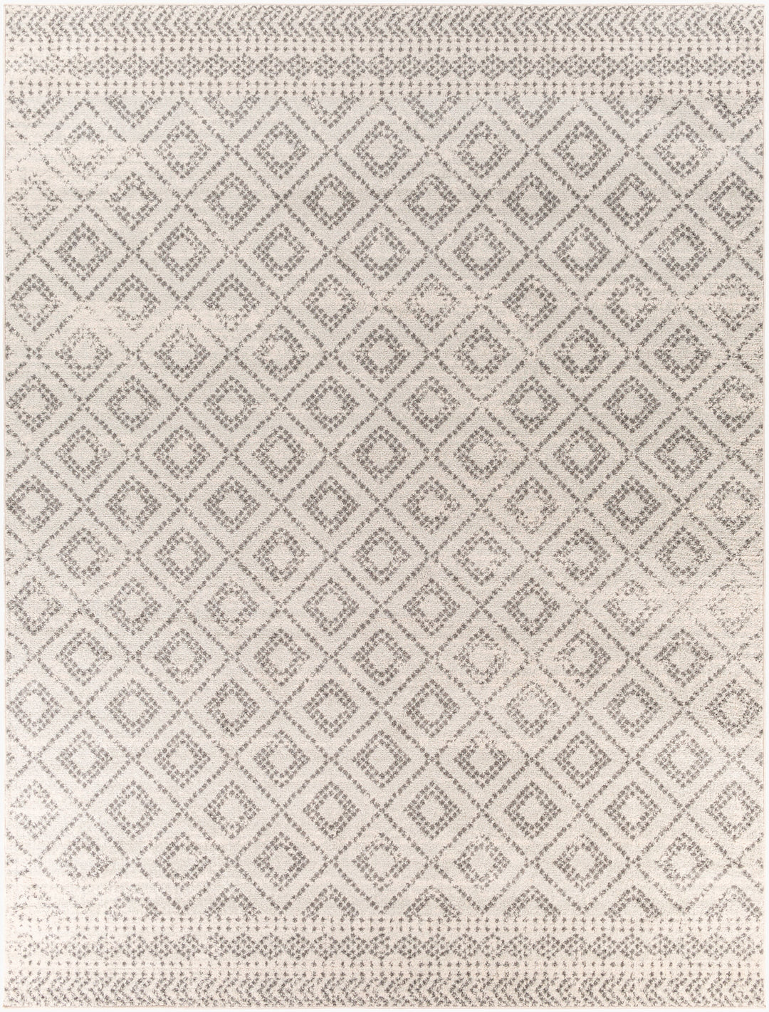 Tapis Scandinave Bohème Gris/Blanc Sewen