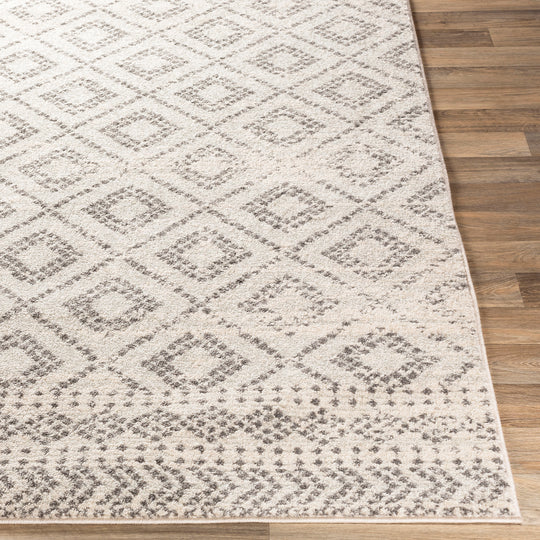 Tapis Scandinave Bohème Gris/Blanc Sewen