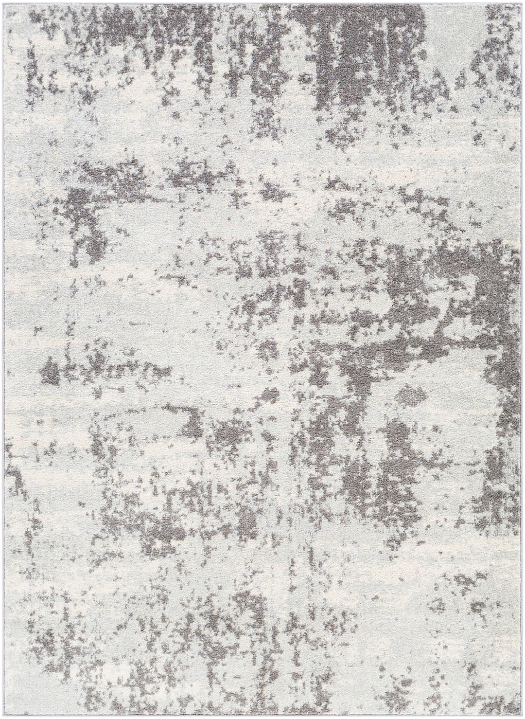 Tapis Abstrait Moderne Gris/Blanc Dunkirk