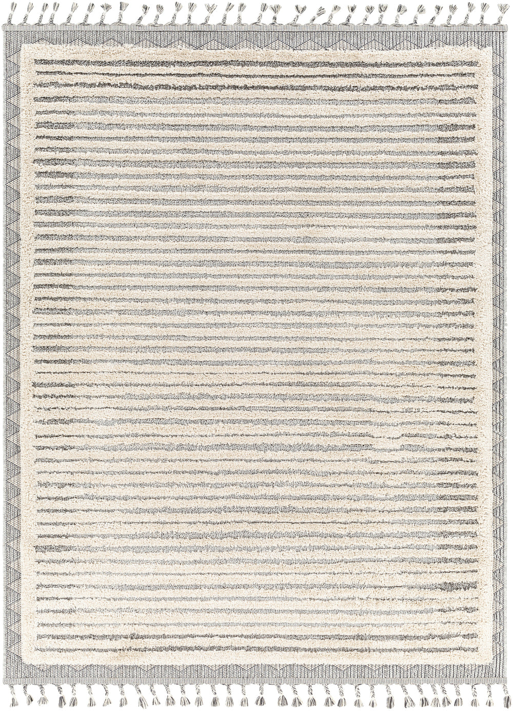 Tapis Berbère Ethnique Beige/Gris Ajman
