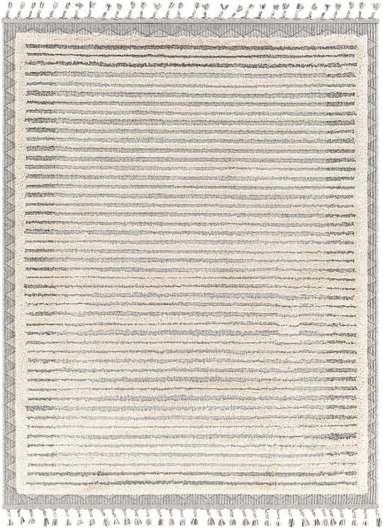 Tapis Berbère Ethnique Beige/Gris Ajman
