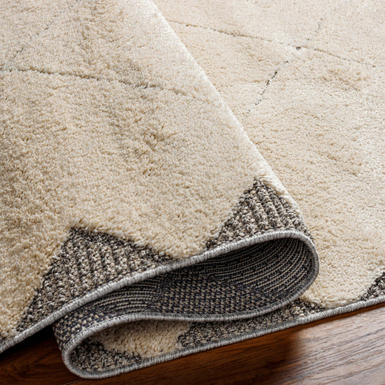 Tapis Berbère Ethnique Beige/Gris Fukushima 167x220cm
