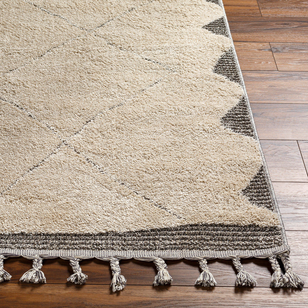 Tapis Berbère Ethnique Beige/Gris Fukushima 167x220cm