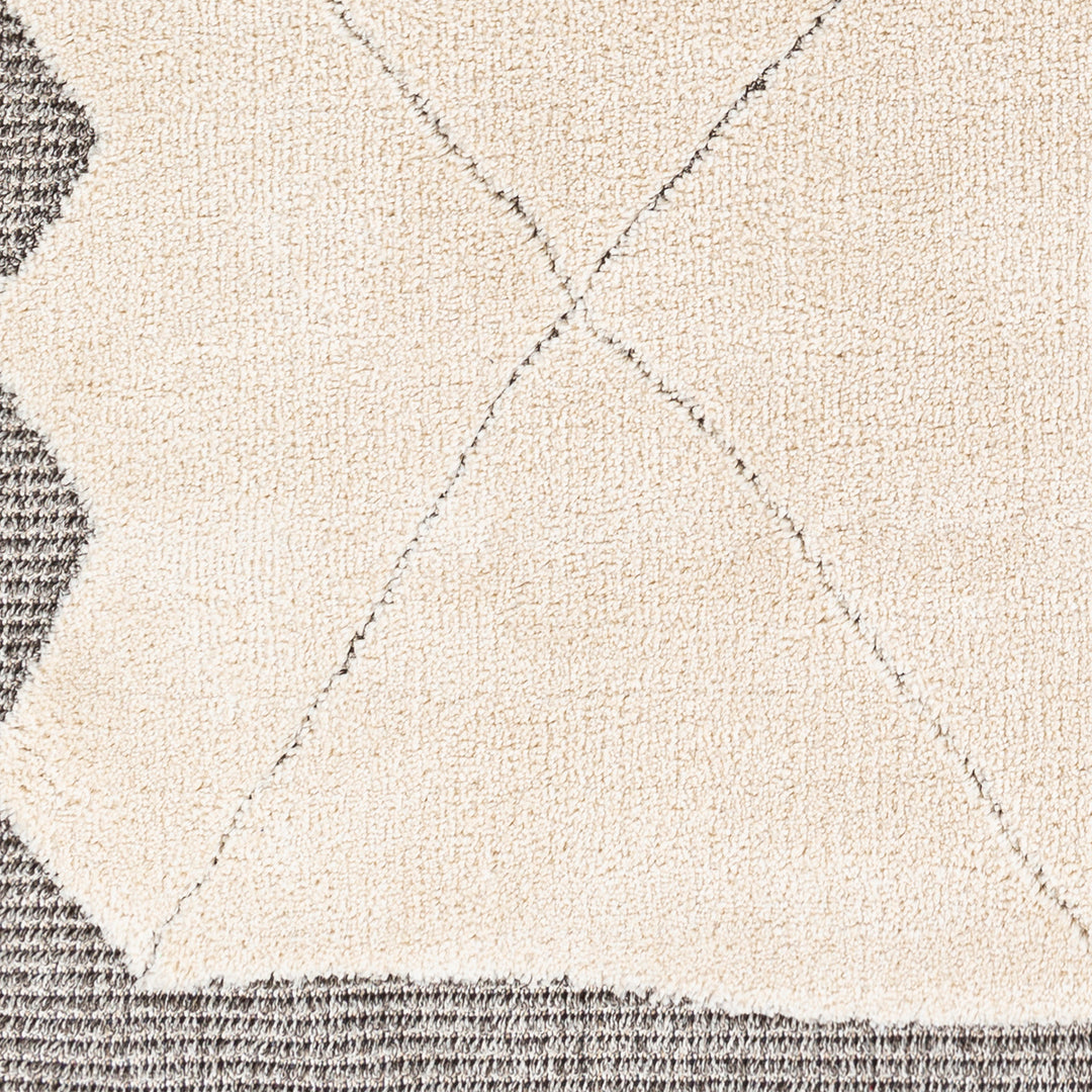 Tapis Berbère Ethnique Beige/Gris Fukushima 167x220cm