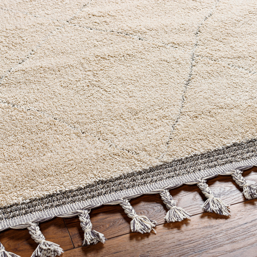 Tapis Berbère Ethnique Beige/Gris Fukushima 167x220cm