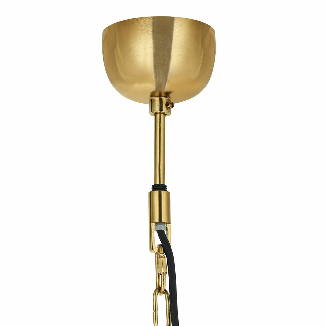Suspension LOBERON Ferncroft en maillage minutieux d’anneaux en fer — photo produit
